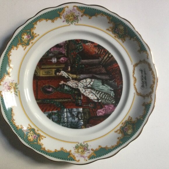 Two ROBERT HERRICK VTG Poetry Society Limited Ed. 1982 fine porcelain plates 8" - Picture 3 of 13